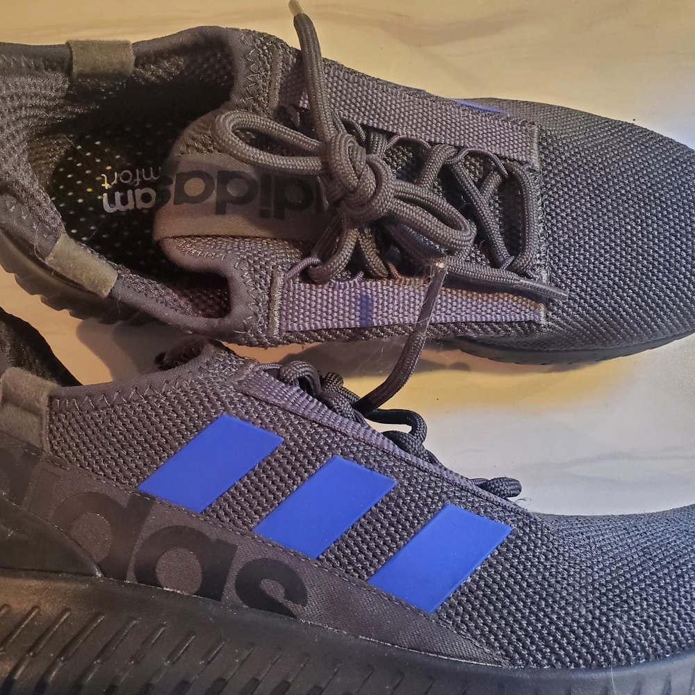 Adidas Gray and Blue Sneakers
